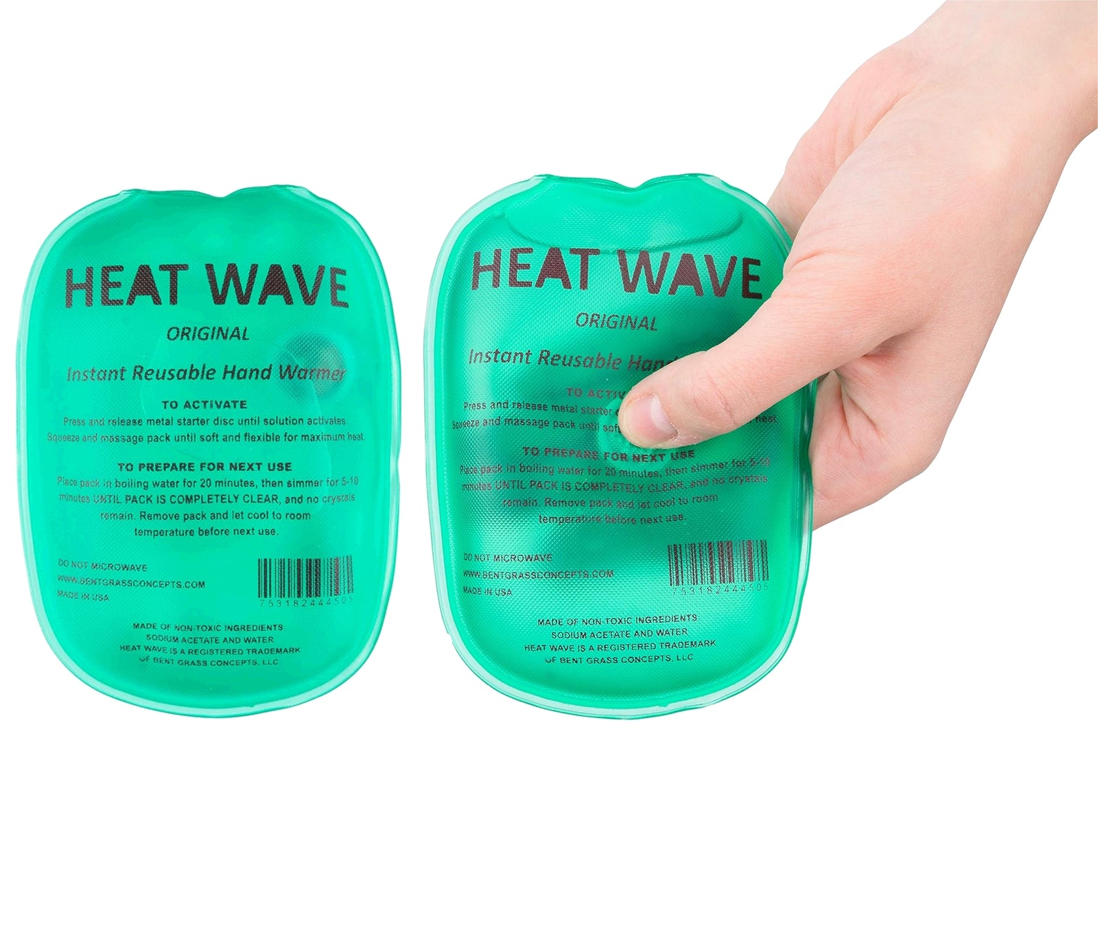 Heat Wave 3x5 Hand Warmers - 2-Pack, 4-Pack, or Bulk Multi-Packs