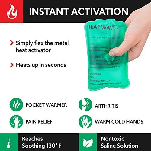 Heat Wave 3x5 Hand Warmers - 2-Pack, 4-Pack, or Bulk Multi-Packs