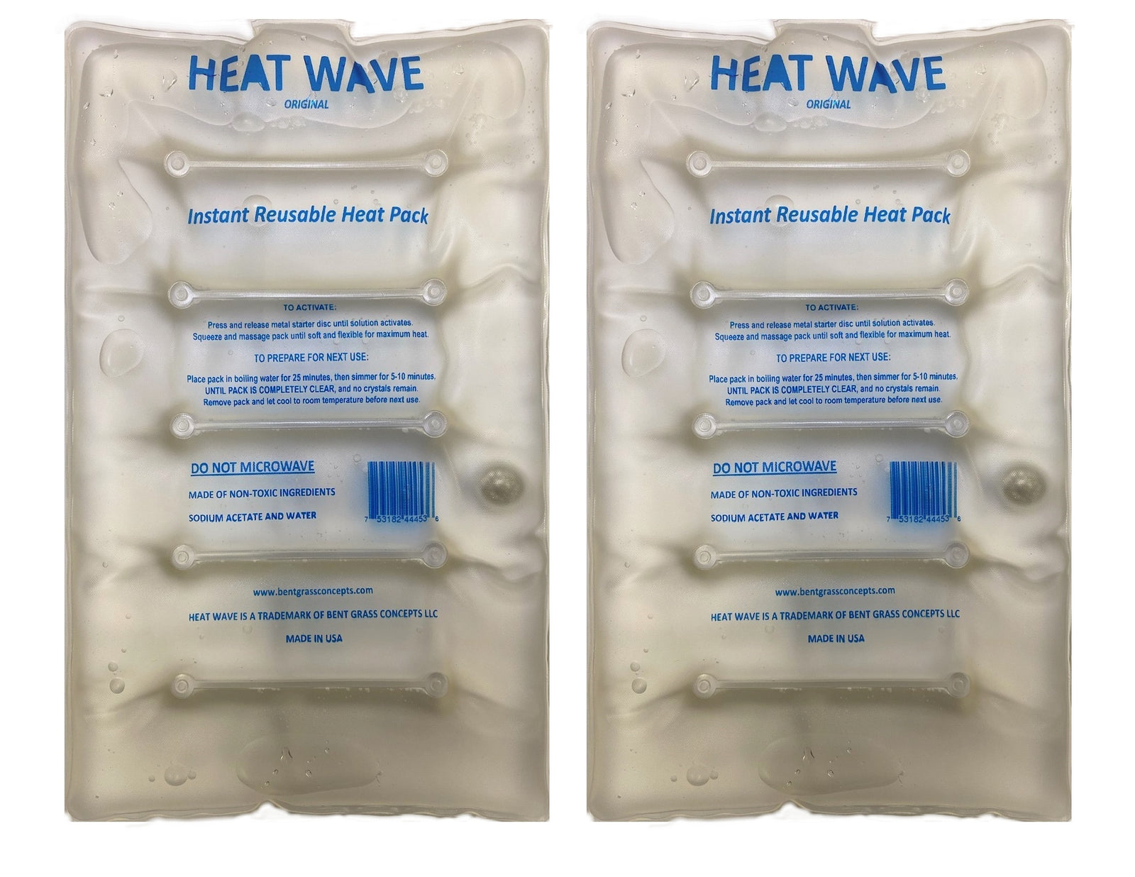 Heat Wave Large Heat Pack 8"x12" Instant and Reusable