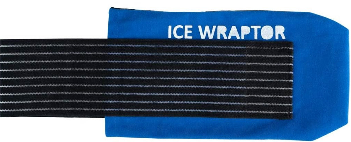 Reusable Cold Ice Pack for Injuries (3-Piece Set), ICE WRAPTOR Wrap with CRYOSHEET inserts- Adjustable & Flexible for Knees, Back, Shoulder, Arm, Leg